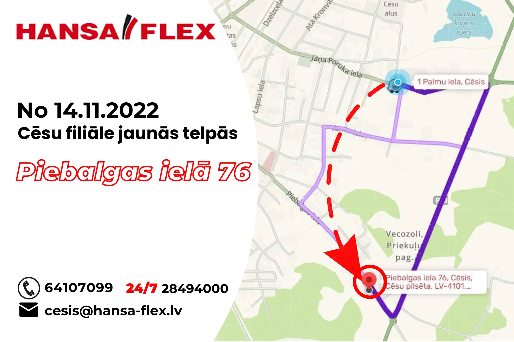 No 14.11.2022 Cēsu filiāle jaunās telpās