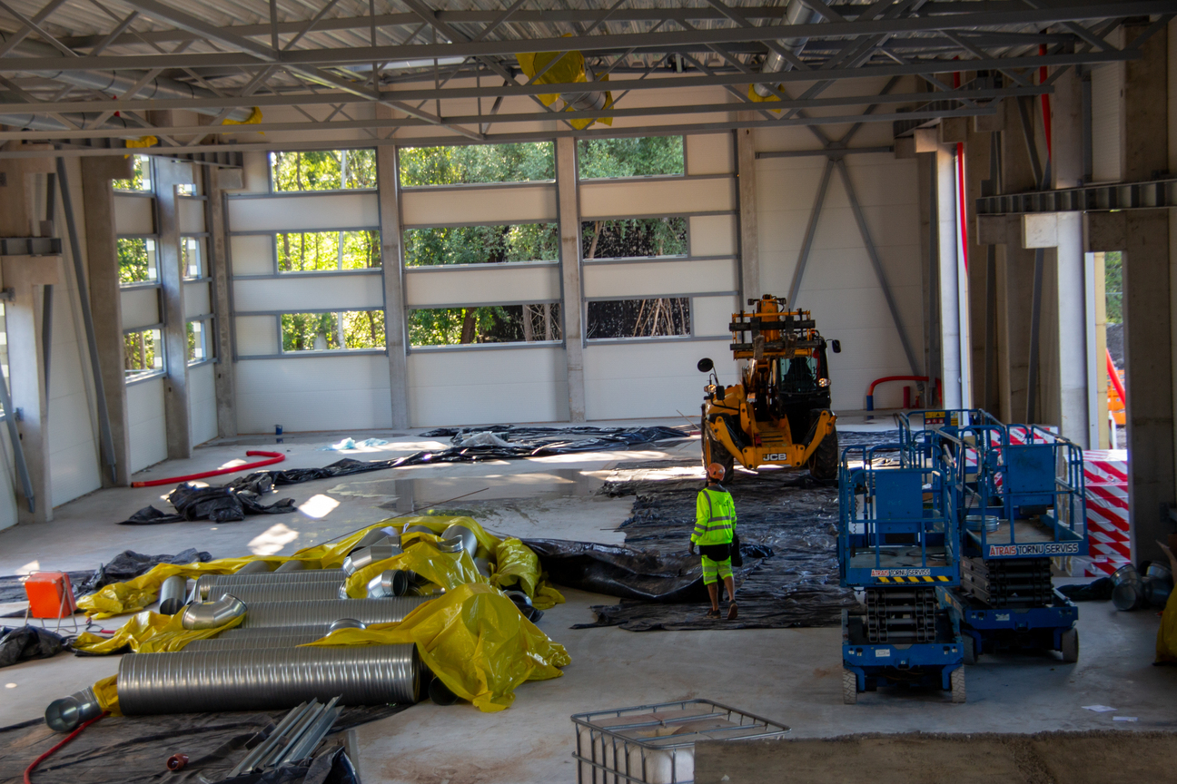 Būvdarbu progress Ilzenes ielā 32 · 03.08.2026