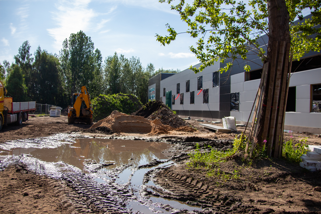 Būvdarbu progress Ilzenes ielā 32 · 15.07.2026